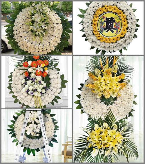 山西长治屯留县麒绛镇和峪村花圈速递